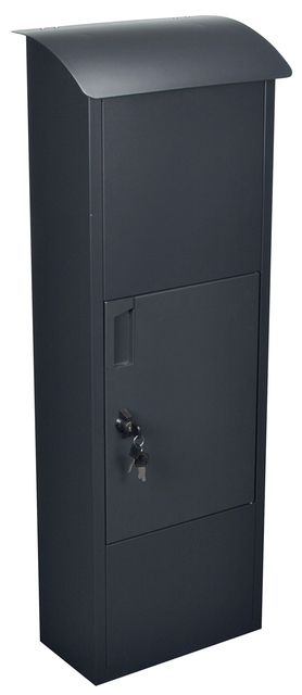 Pakketbrievenbus Helsinki 390x240x1053mm zwart