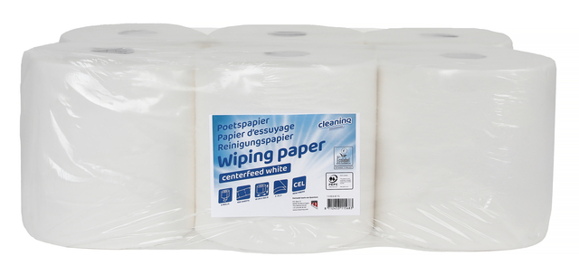 Poetspapier Cleaninq medium 2-laags 450 vel wit