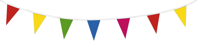 Vlaggenlijn Haza 10m assorti