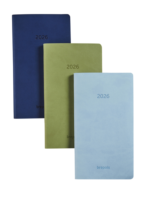 Agenda 2027 Brepols Interplan Colora 7dagen/2pag taupe, roze, dblauw