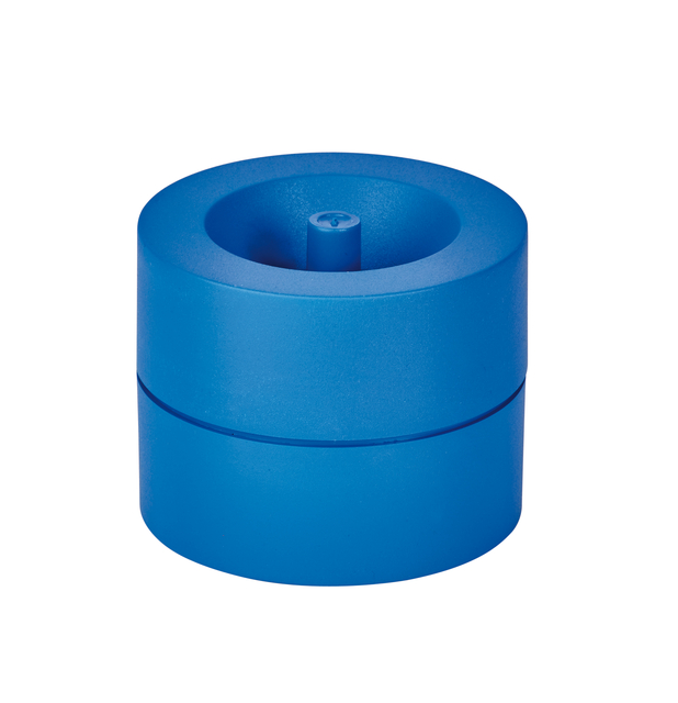 Papercliphouder MAULpro magnetisch recycled Ø73x60mm blauw