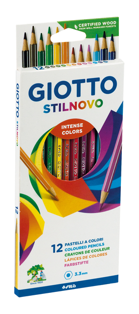 Kleurpotlood Giotto Stilnovo set à 12 kleuren