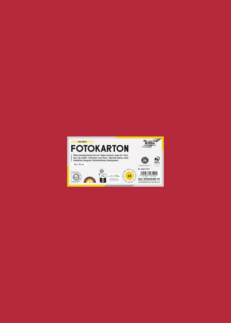 Fotokarton Folia 300gr 50x70cm 20 vuurrood