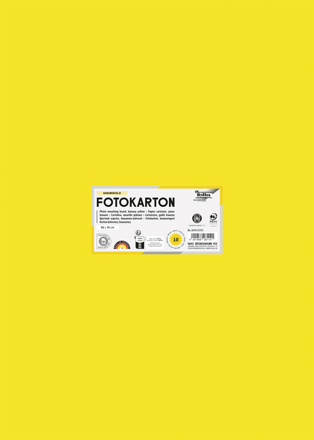 Fotokarton Folia 300gr 50x70cm 14 banaangeel