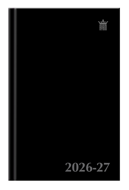 Schoolagenda 2026-2027 Ryam Studie Uni 7dagen/2pagina's zwart