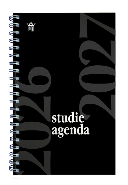 Schoolagenda 2026-2027 Ryam Studie 7dagen/2pagina's spiraal zwart