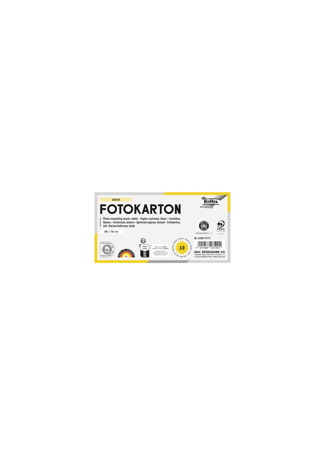 Fotokarton Folia 250gr 50x70cm parelmoer 00 wit