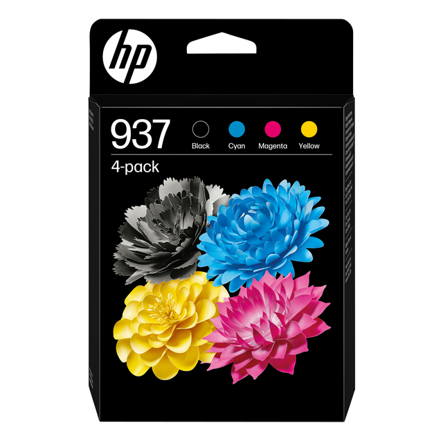 Inktcartridge HP 6C400NE 937 zwart + 3 kleuren