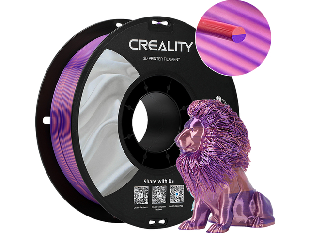 3D Filament Creality PLA 1.75mm Silk roze paars 1kg
