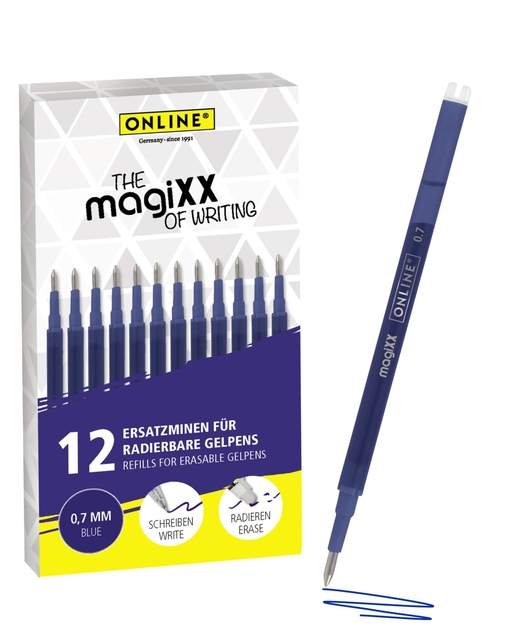 Gelschrijvervulling Online Magixx medium blauw doos à 12 stuks