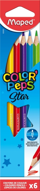 Kleurpotlood Maped Color'Peps Star set à 6 kleuren