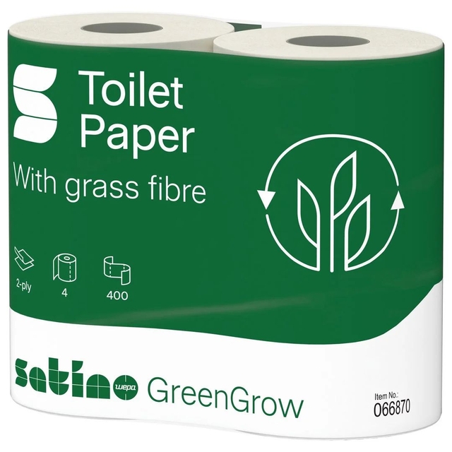 Toiletpapier Satino MT1 GreenGrow 3-laags 8x250vel naturel 079870