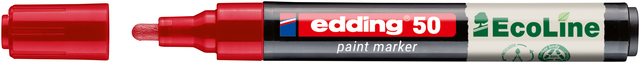 Paintmarker edding 50 EcoLine op waterbasis 2-3mm rood
