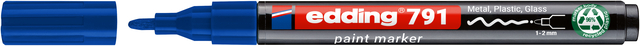 Paintmarker edding 791 PCR op alcoholbasis 1-2mm blauw