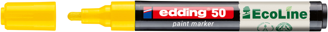 Paintmarker edding 50 EcoLine op waterbasis 2-3mm geel