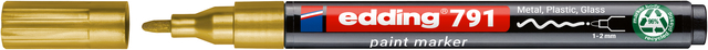Paintmarker edding 791 PCR op alcoholbasis 1-2mm goud