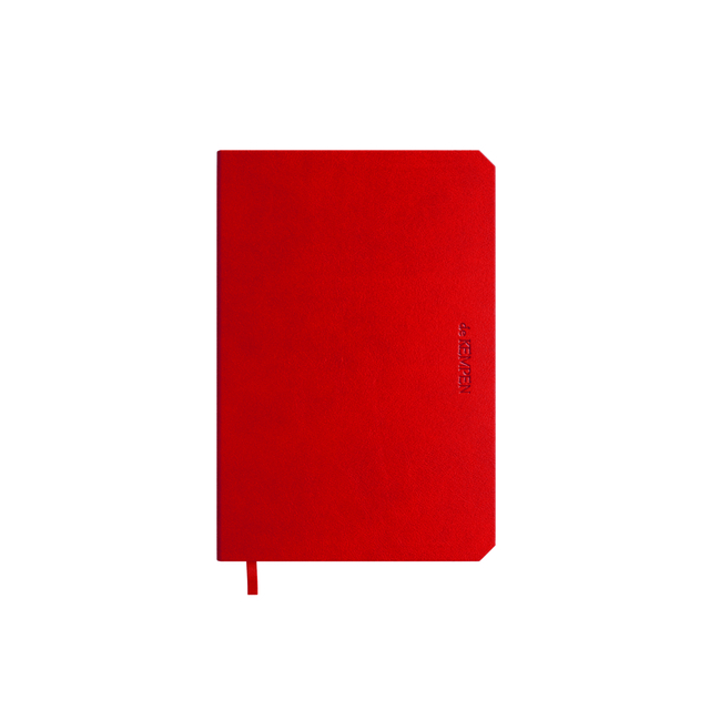 Notitieboek de KEMPEN Poppy 110x160mm blanco 160 pagina's 90gr rood