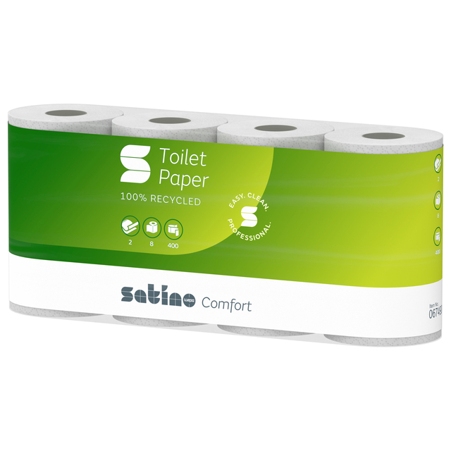 Toiletpapier Satino MT1 Comfort 2-laags 400 vel wit 067490