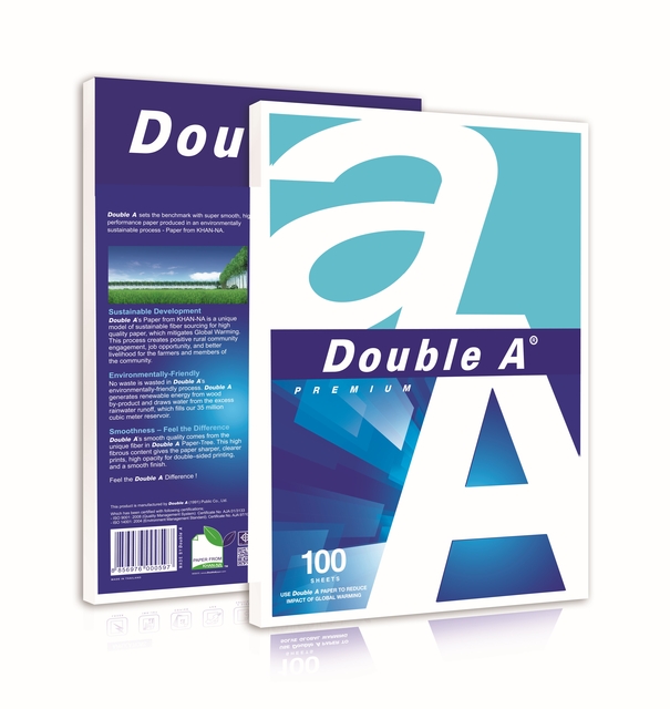 Kopieerpapier Double A Premium A4 80gr wit 100 vel