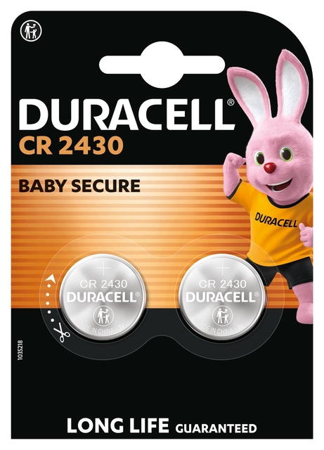 Batterij Duracell knoopcel 2x CR2430 lithium