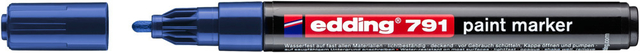 Paintmarker edding 791 op alcoholbasis 1-2mm blauw