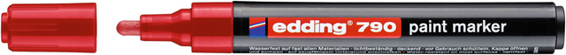 Paintmarker edding 790 op alcoholbasis 2-3mm rood
