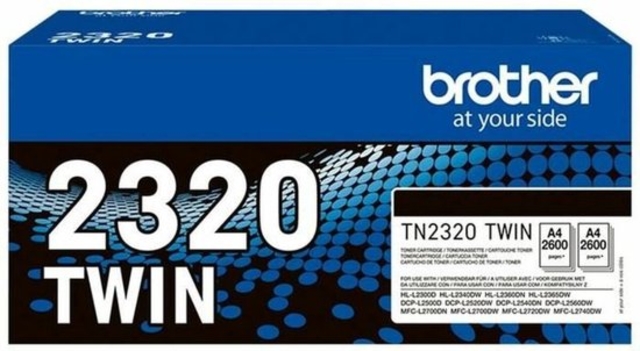 Toner Brother TN-2320TWIN zwart