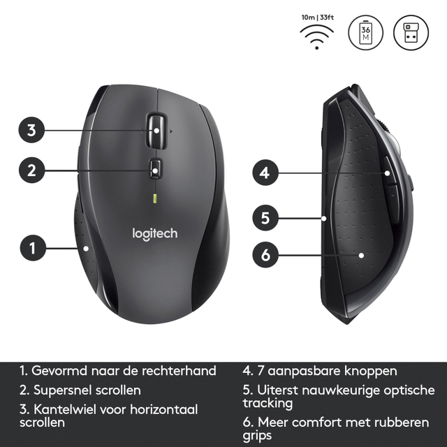Muis Logitech M705 marathon
