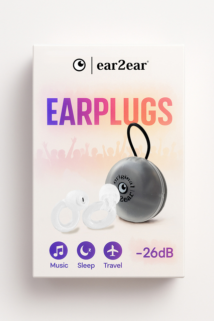 Earplug ear2ear 26dB transparant