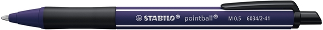 Balpen STABILO pointball Wildflower medium Pruisisch blauw