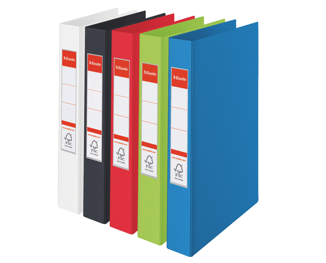 Ringband Esselte Standaard A4 42mm 30% gerecycled PP folie assorti