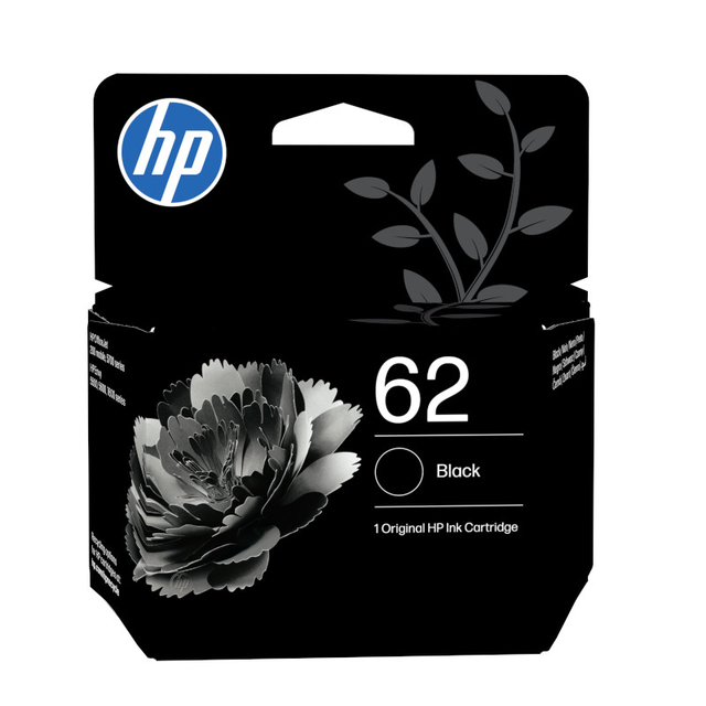 Inktcartridge HP C2P04AE 62 zwart