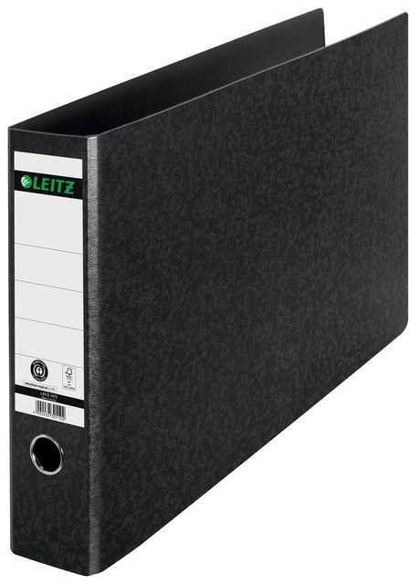 Ordner Leitz 1073 180° 77mm karton A3 dwars zwart