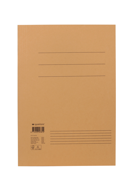 Dossiermap Quantore folio 250gr chamois