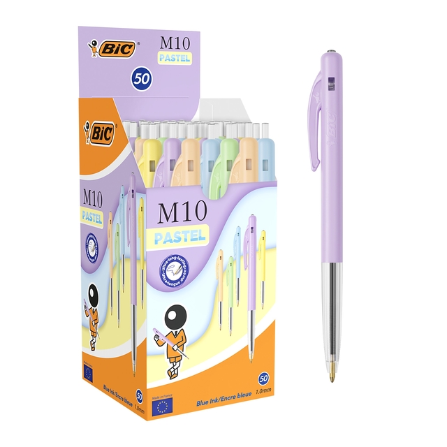 Balpen Bic M10 Colors Pastel Colors medium assorti