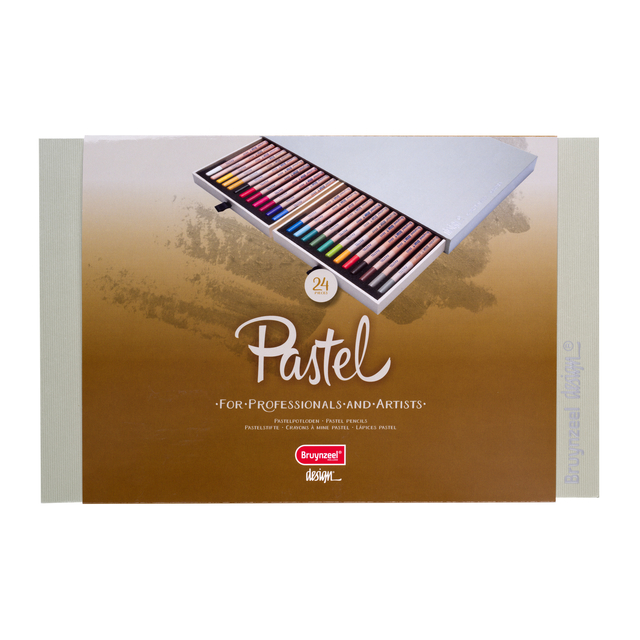 Pastelpotlood Bruynzeel Design met luxe bewaardoos set à 24 kleuren