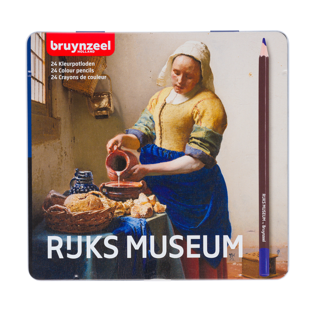 Kleurpotlood Bruynzeel Rijksmuseum Johannes Vermeer blik à 24 kleuren