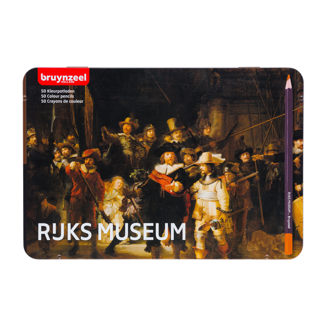 Kleurpotlood Bruynzeel Rijksmuseum Rembrandt van Rijn blik à 50 kleuren