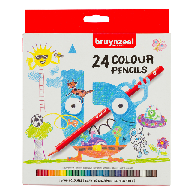Kleurpotlood Bruynzeel Kids set à 24 kleuren