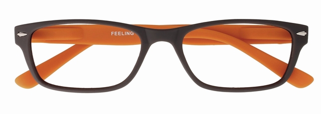Leesbril I Need You +2.50 dpt Feeling bruin-oranje