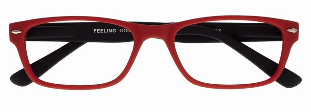 Leesbril I Need You +3.00 dpt Feeling rood-zwart