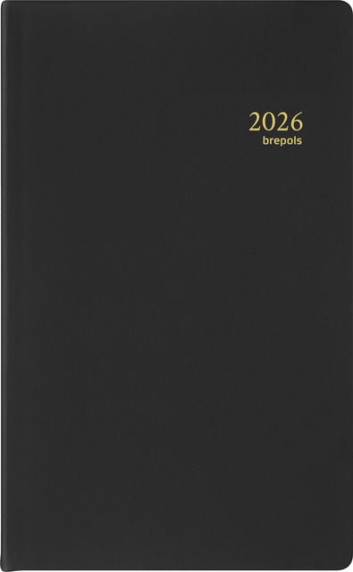 Agenda 2027 Brepols Breform Seta 1dag/1pagina zwart