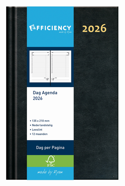 Agenda 2027 Ryam Efficiency Baladek 1dag/1pagina zwart