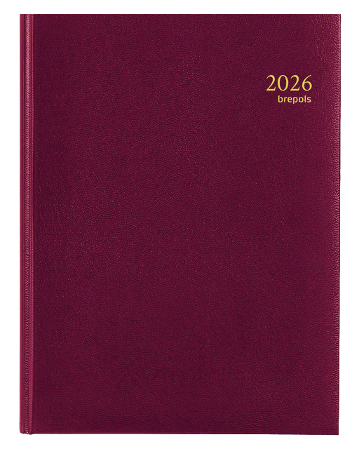 Agenda 2027 Brepols Timing Lima 7dagen/2pagina's viertalig bordeaux