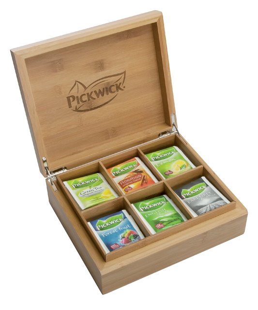 Pickwick Theekist Bamboe 6vaks Fairtrade