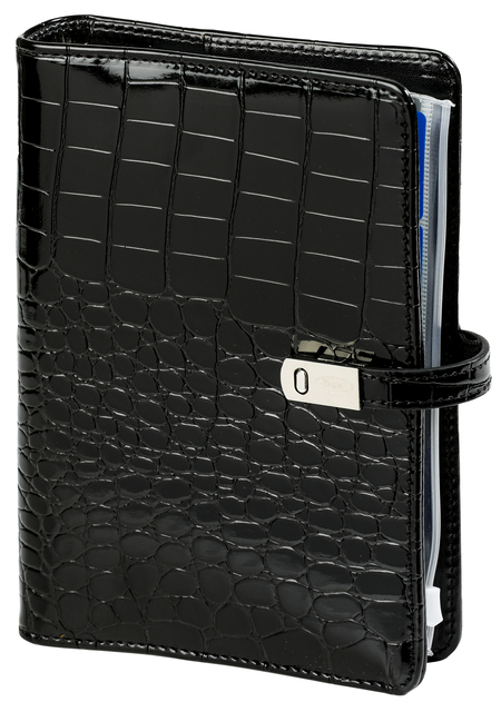 Organizer Kalpa Personal inclusief agenda 2026-2027 7dagen/2pagina's croco zwart