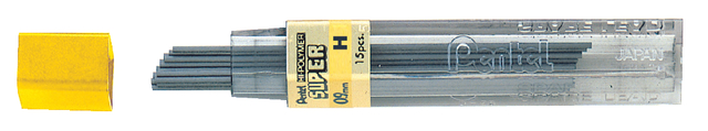 Potloodstift Pentel H 0.9mm zwart koker à 15 stuks