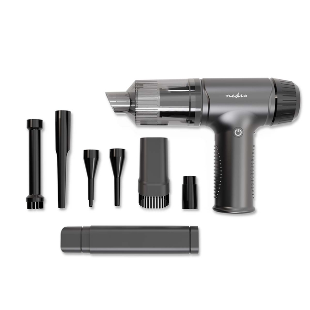 Handstofzuiger / luchtblazer Nedis 90W oplaadbaar zwart