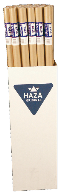 Inpakpapier HAZA Kraft gestreept 60gr 100cmx5m op rol