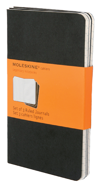Schrift Moleskine pocket 90x140mm lijn 120 pagina's zwart